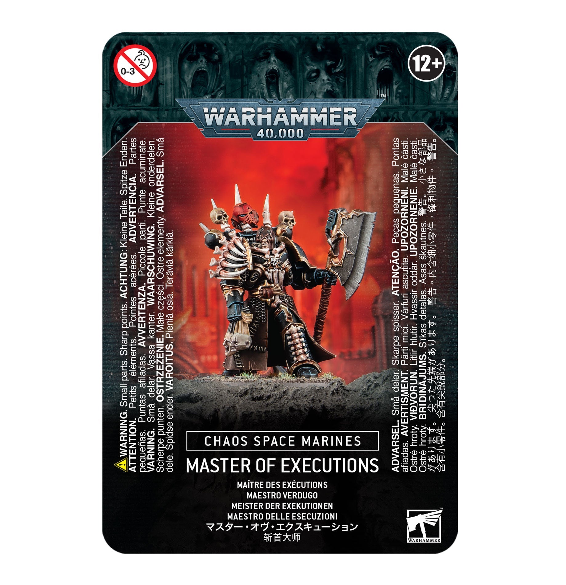 Warhammer 40k Chaos Space Marines Master of Executions - WiredVillage Games - Games Workshop